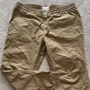 Sun + Stone Men's Casual Tan Joggers